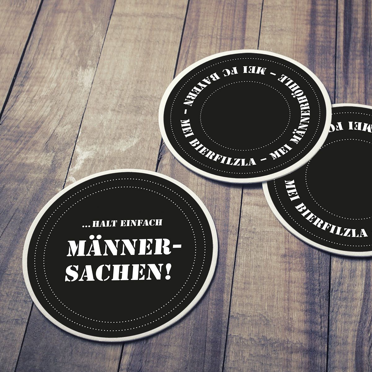 Bild Bierdeckel Männersachen